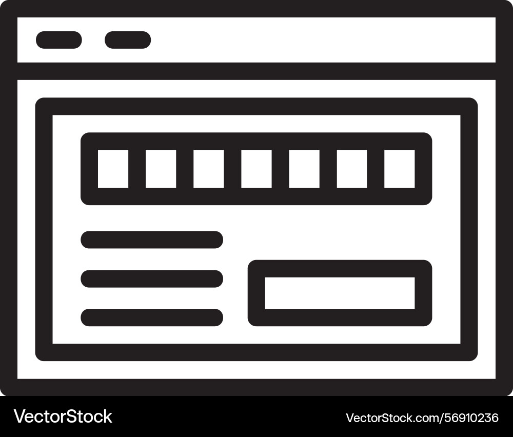Ace byte linear style icon design Vector Image