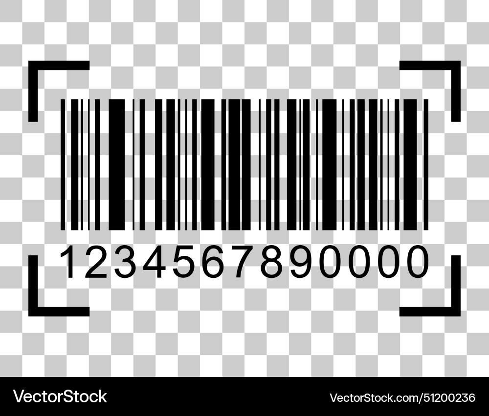 Barcode icon bar code for web flat design isolated Barcode icon bar code for web flat design isolated vector image