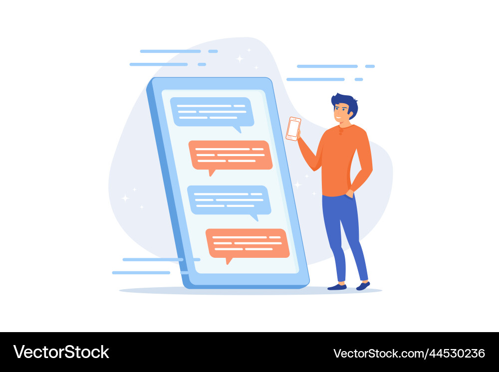 Concept of social networks for a web page Vector Image