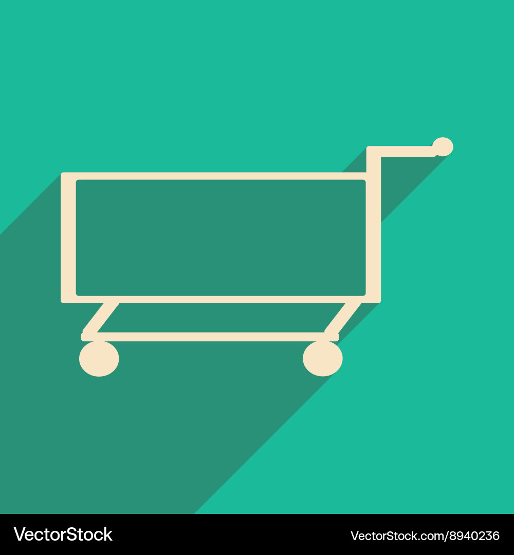 Flat with shadow icon and mobile application Vector Image