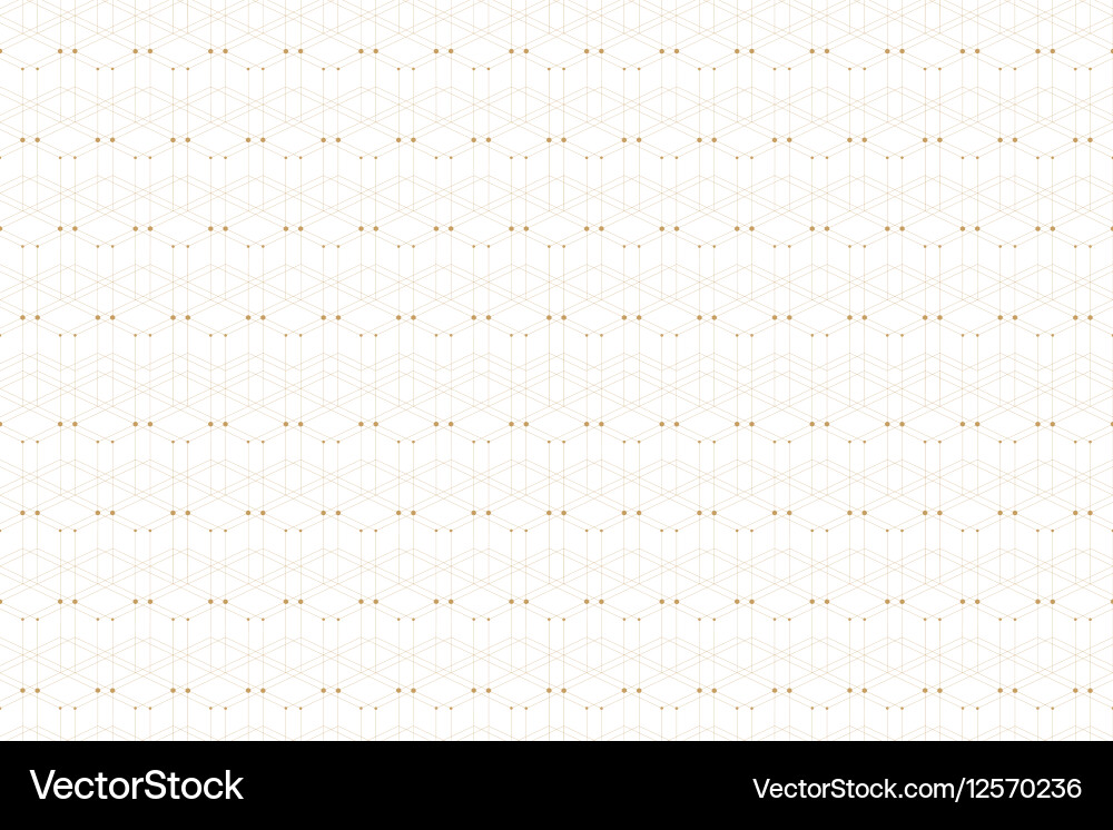 Geometric seamless pattern with connected lines vector image