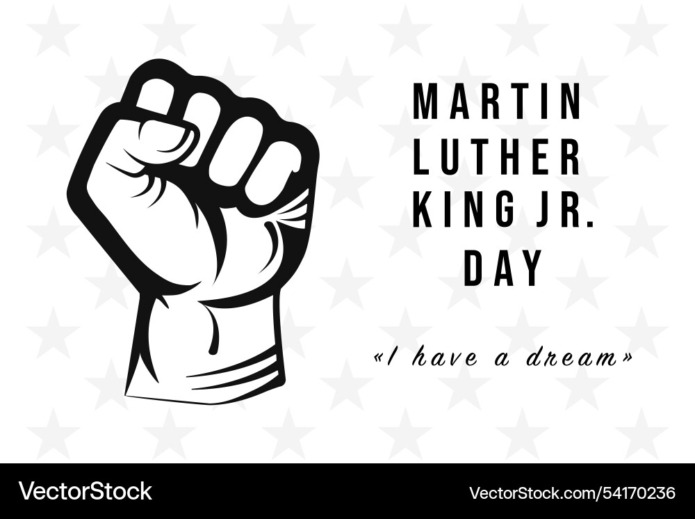 Martin luther king jr day Vector Image