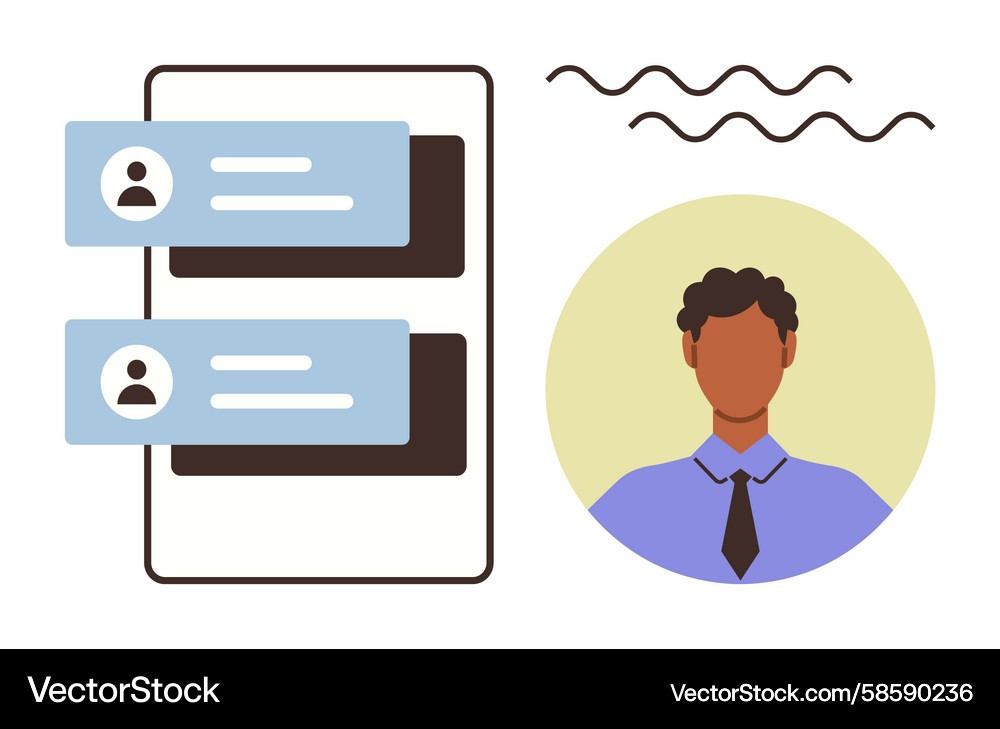 Online messaging and communication with user Online messaging and communication with user Vector Image