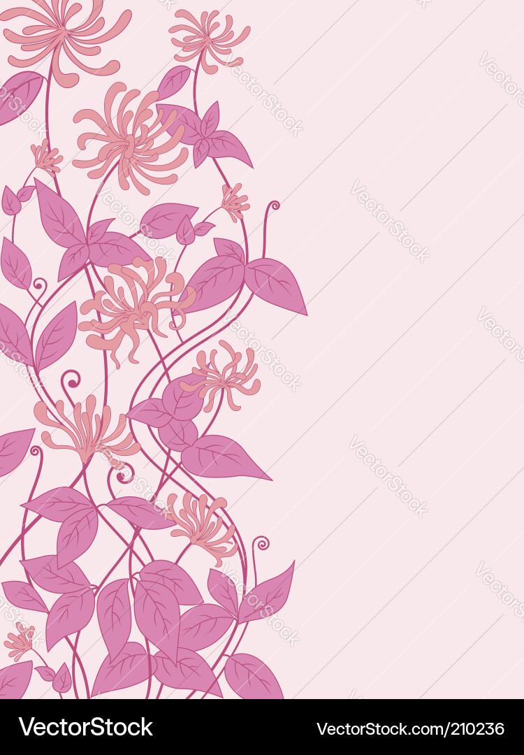 Pink flowers Royalty Free Vector Image - VectorStock