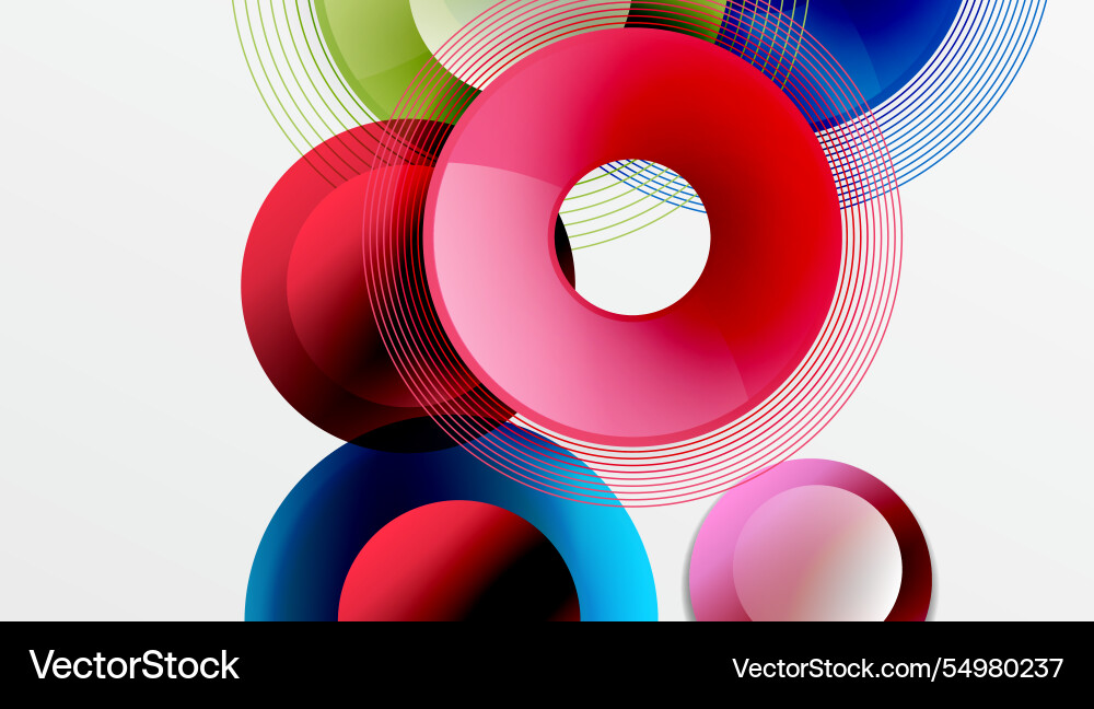 Abstract composition of overlapping circles Abstract composition of overlapping circles Vector Image