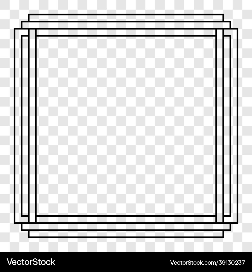 Abstract frame on transparent background Abstract frame on transparent background vector image