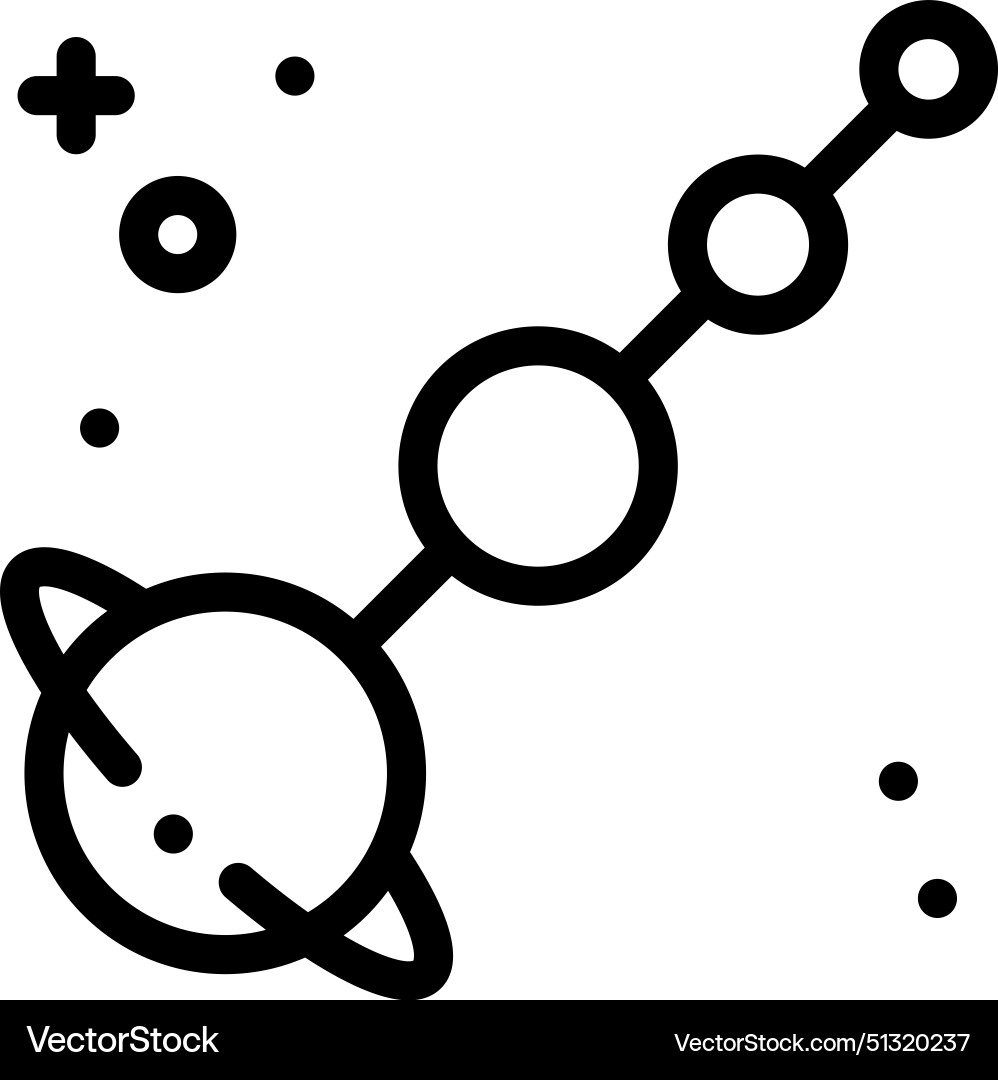 Aligned icon thin linear style design isolated Aligned icon thin linear style design isolated vector image
