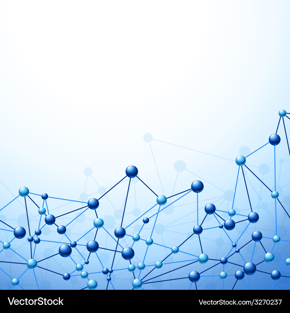 Background with molecule structure Vector Image