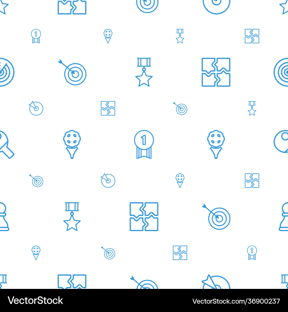 Challenge icons pattern seamless white background Vector Image
