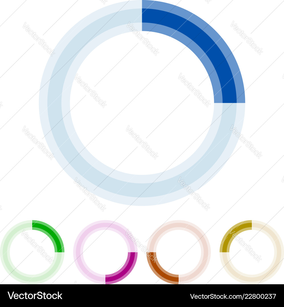Circular Preloader - Segmented Loading Icon vector image