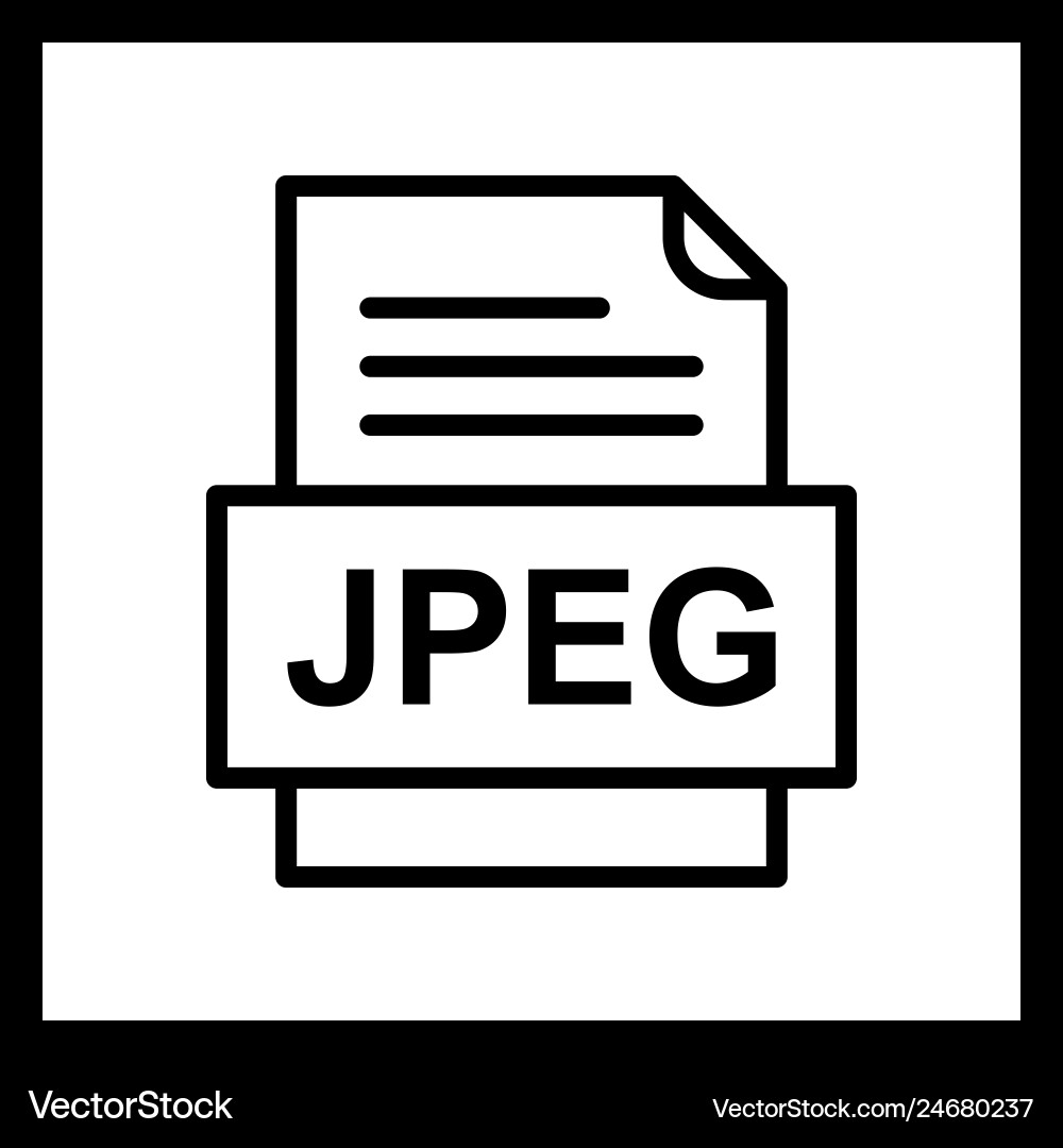 Jpeg file document icon Vector Image