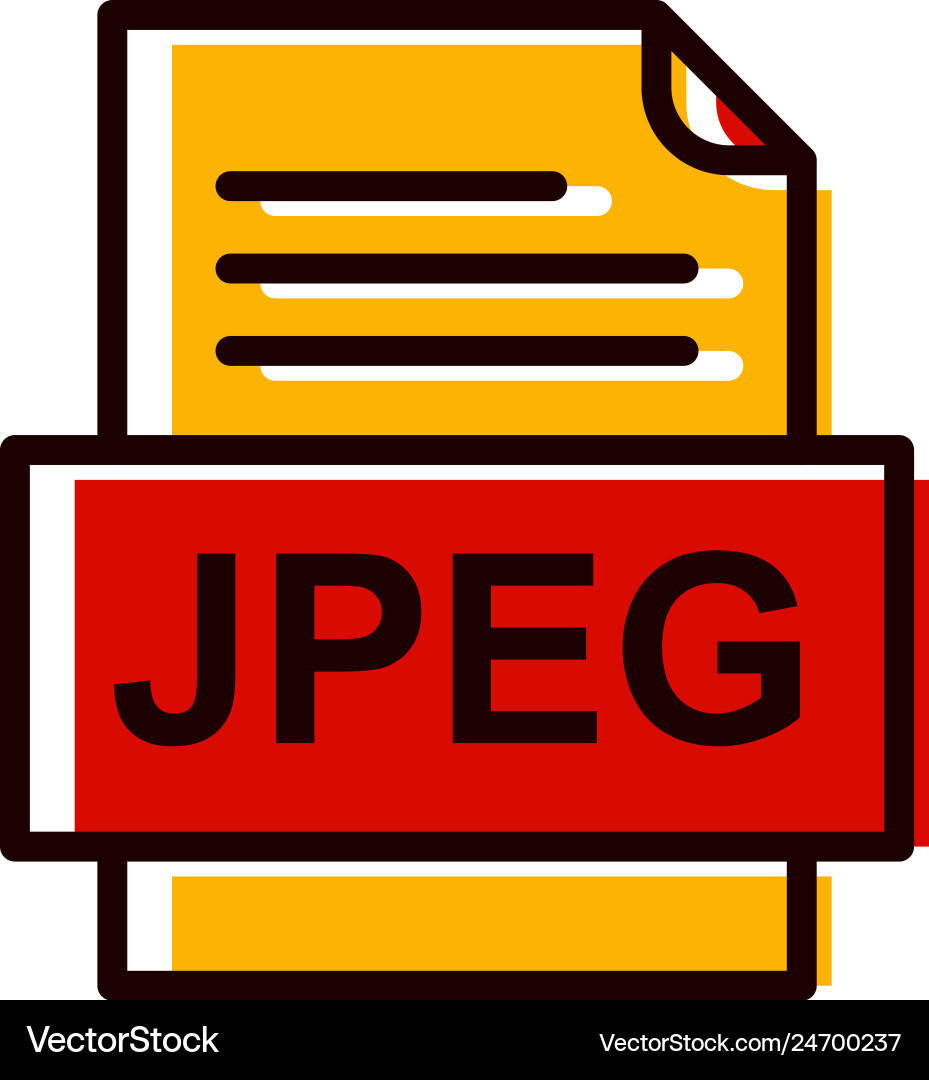 Jpeg file document icon Vector Image