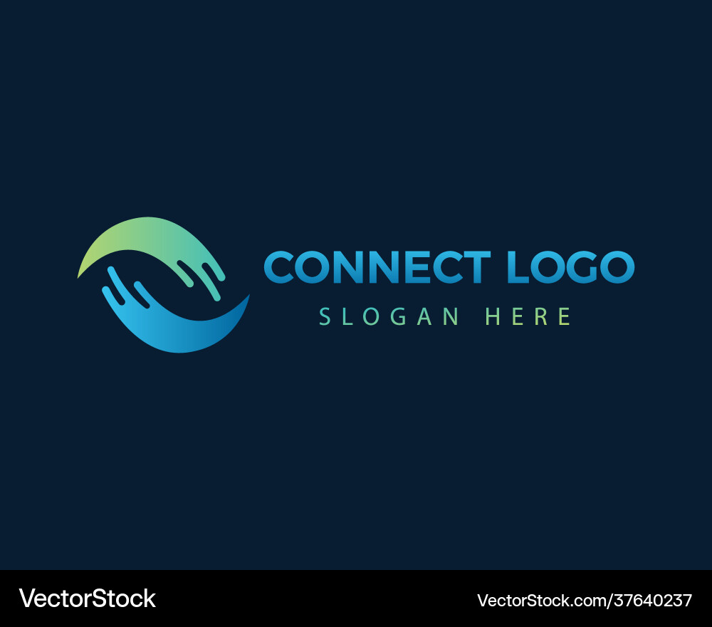 Logo Symbol kreativ schnell verbinden Logo Symbol kreativ schnell verbinden vektorbild