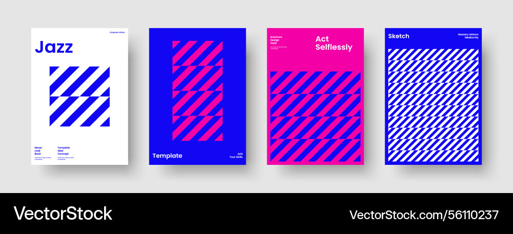 Modern report template isolated background layout Modern report template isolated background layout Vector Image
