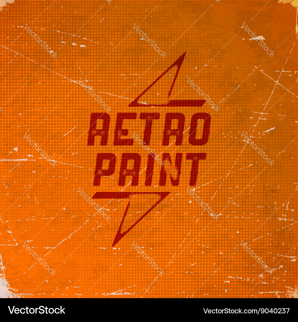Old scratched card with halftone gradient vector image