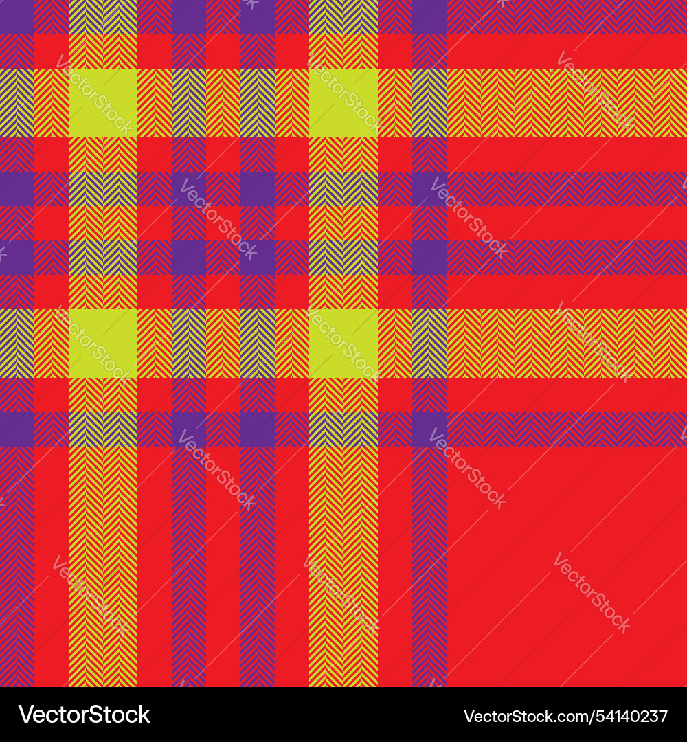 Plaid check pattern seamless fabric texture Plaid check pattern seamless fabric texture vector image