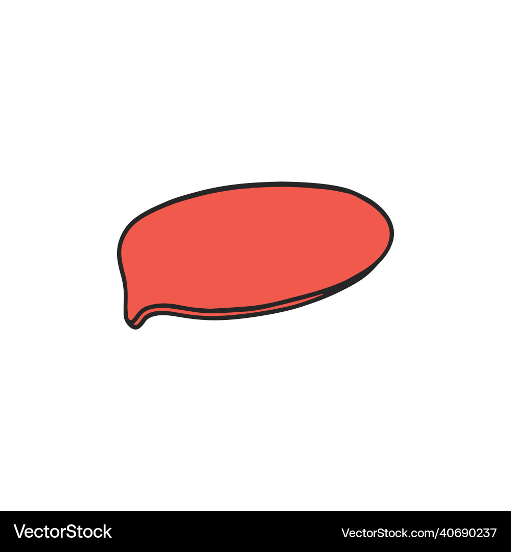 Speech balloon without text in sketch Speech balloon without text in sketch Vector Image