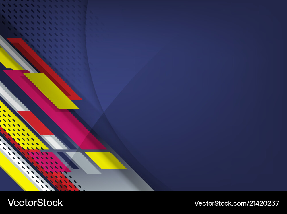 Tech Stripes & Dots Background vector image
