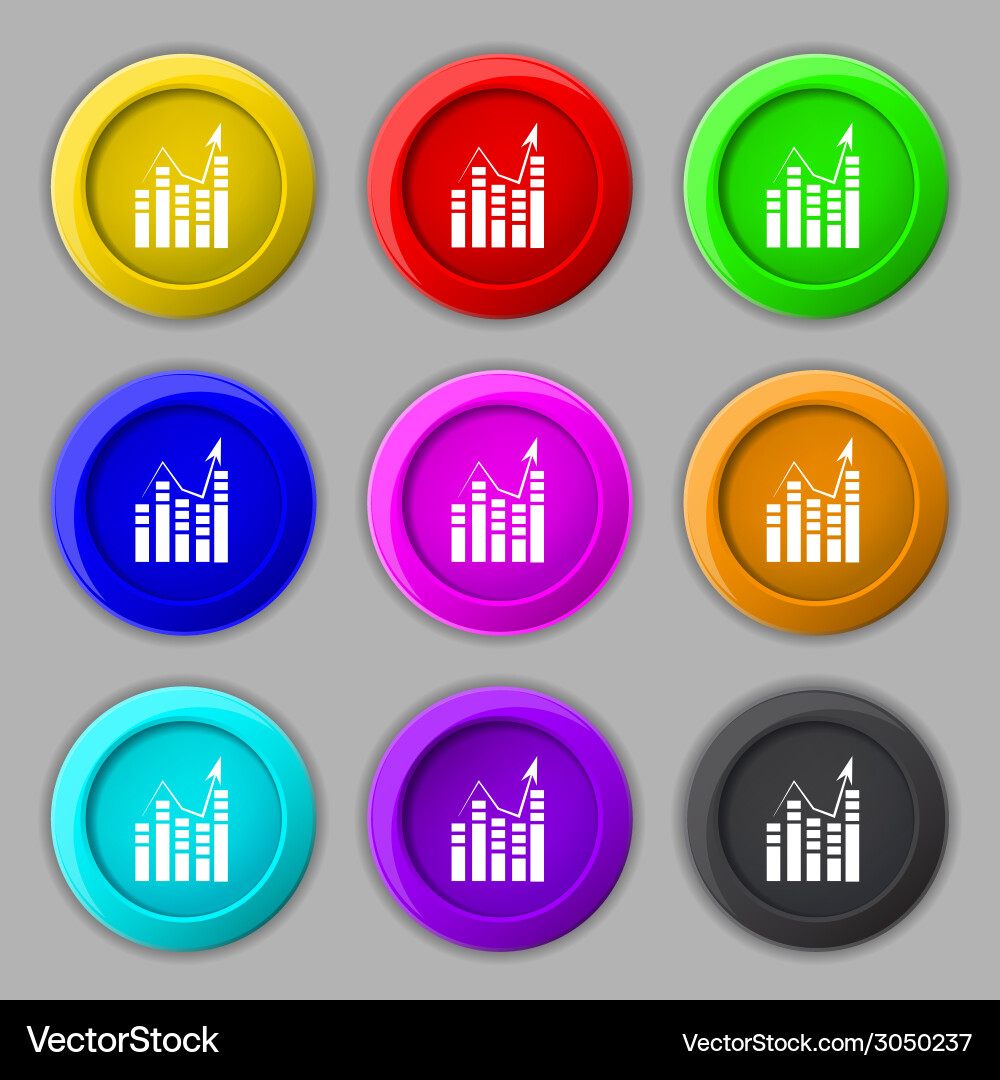 Text file icon add document with chart sign vector image
