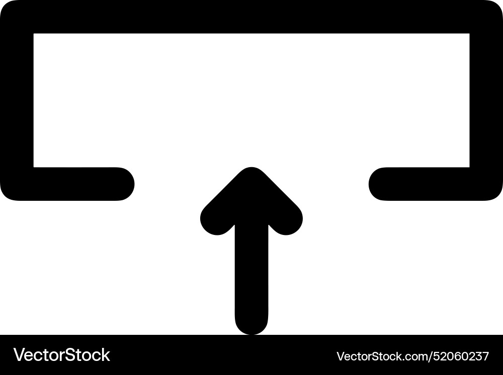 Upload outline icon symbol image Vector Image