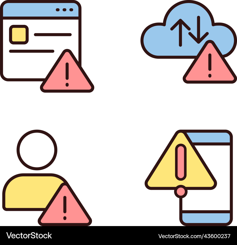Website access denied pixel perfect rgb color Website access denied pixel perfect rgb color vector image
