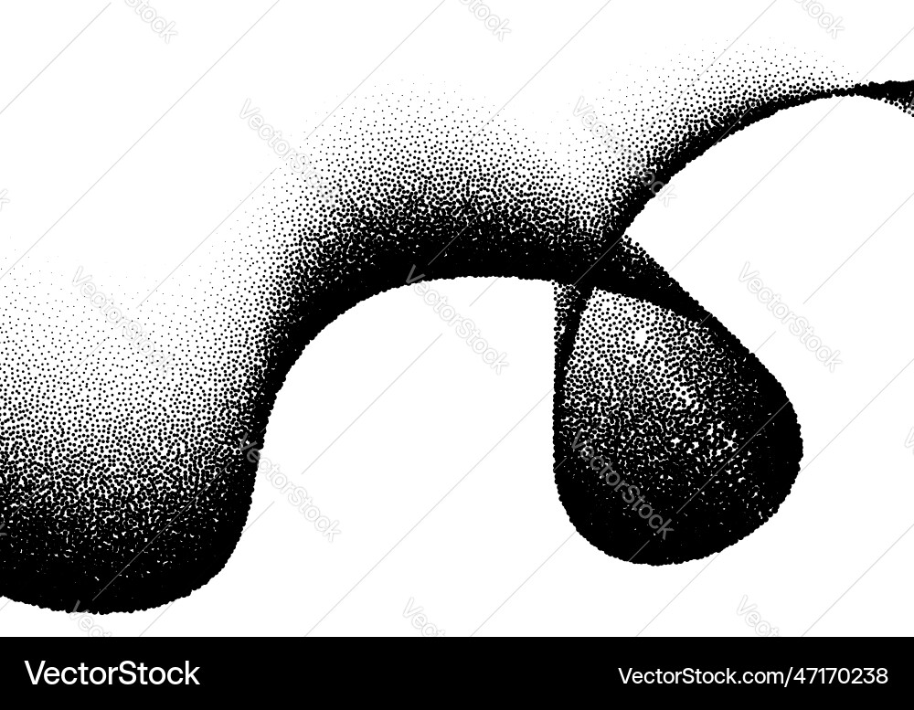 Abstract background with wave of scattered dots Abstract background with wave of scattered dots vector image