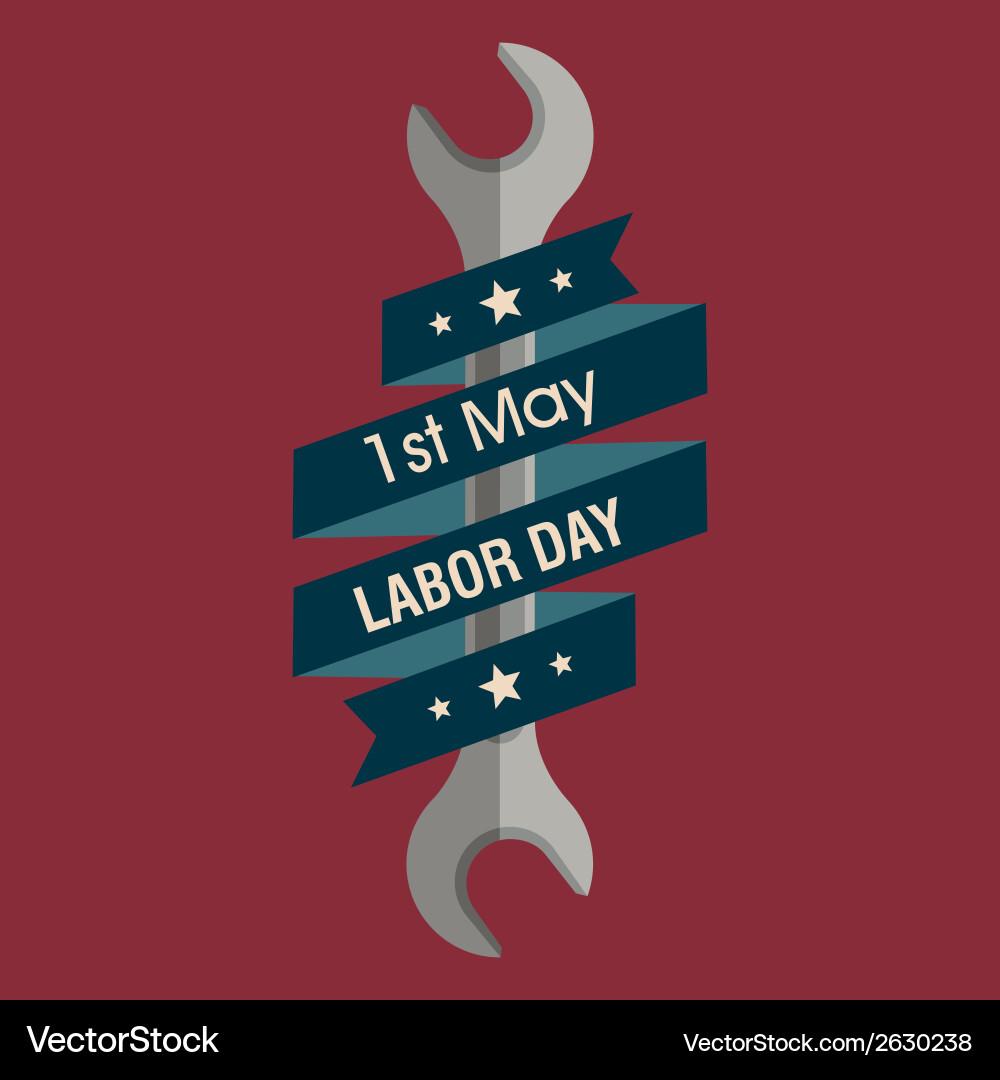 Abstract labor day background with special objects Vector Image