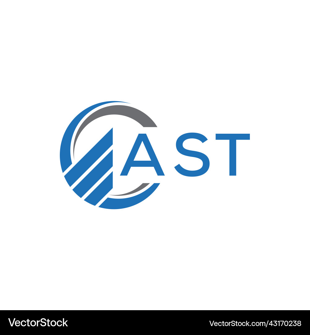 AST Accounting Logo - Minimalist & Modern Vektorbild