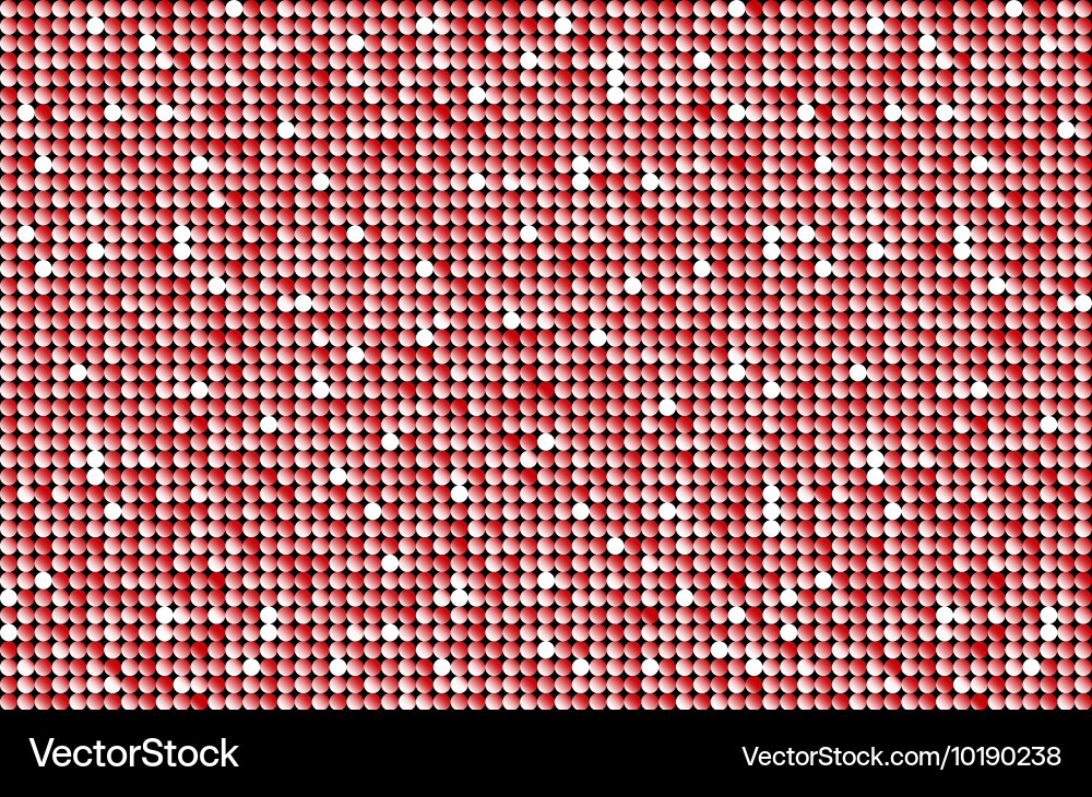 Background with shiny red sequins eps 10 vector image