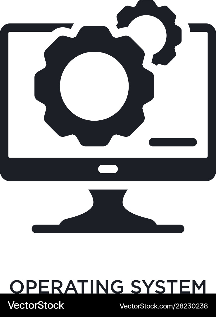 Betriebssystem isolierte Icon einfaches Element Betriebssystem isolierte Icon einfaches Element vektorbild