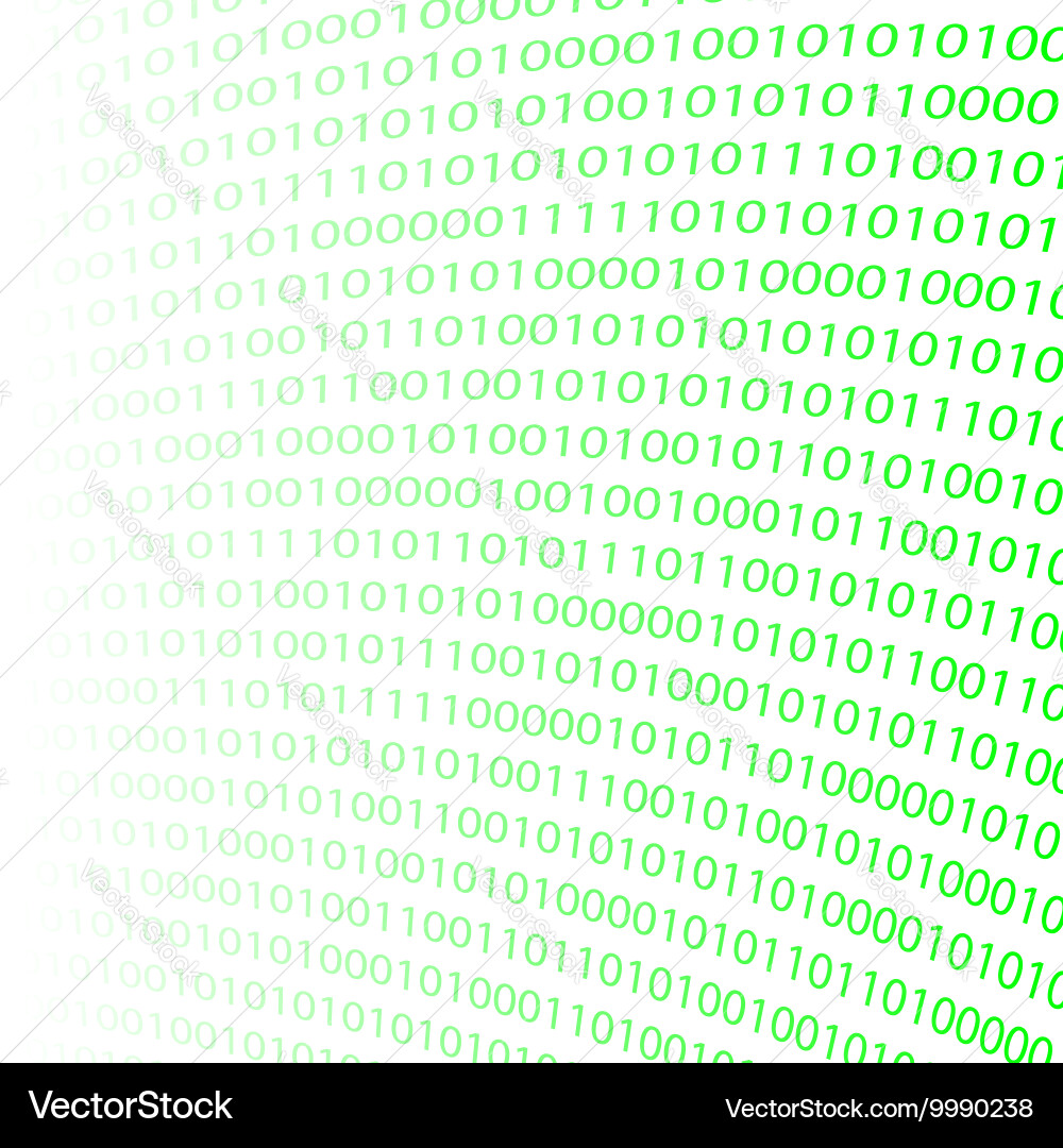 Binary code background vector image
