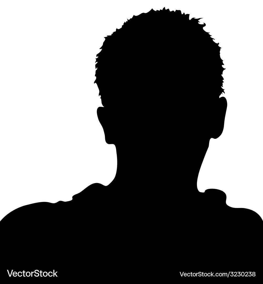 Black Man Silhouette – Royalty-Free Vector | VectorStock, image size:1000x1080