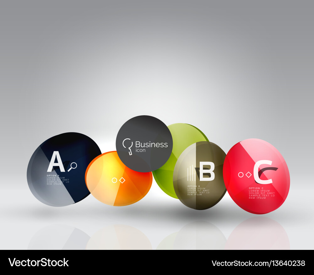 Circle infographics Vector Image