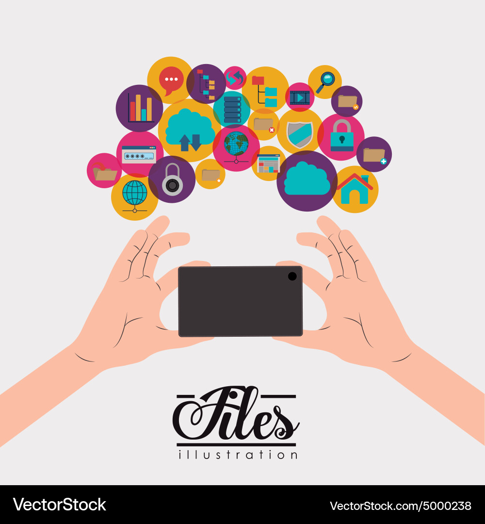 Files design Vector Image