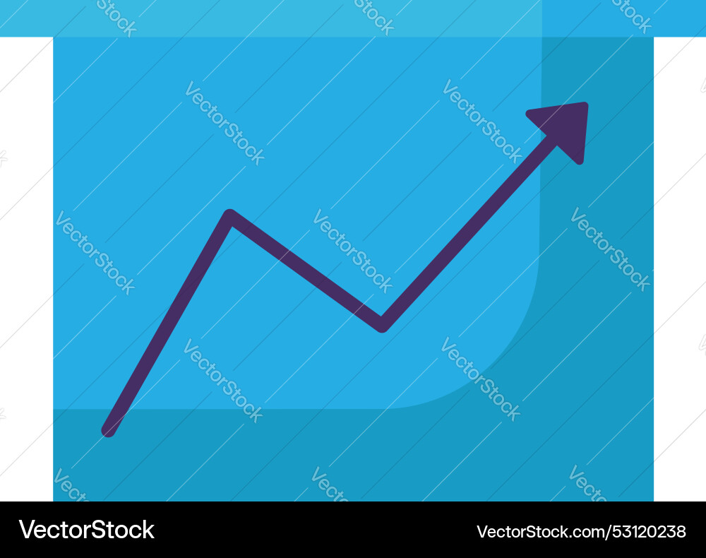 Graph icon business element Graph icon business element vector image