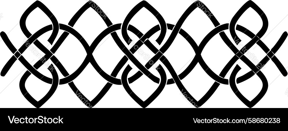 Interlocking geometric loop pattern seamless Vector Image
