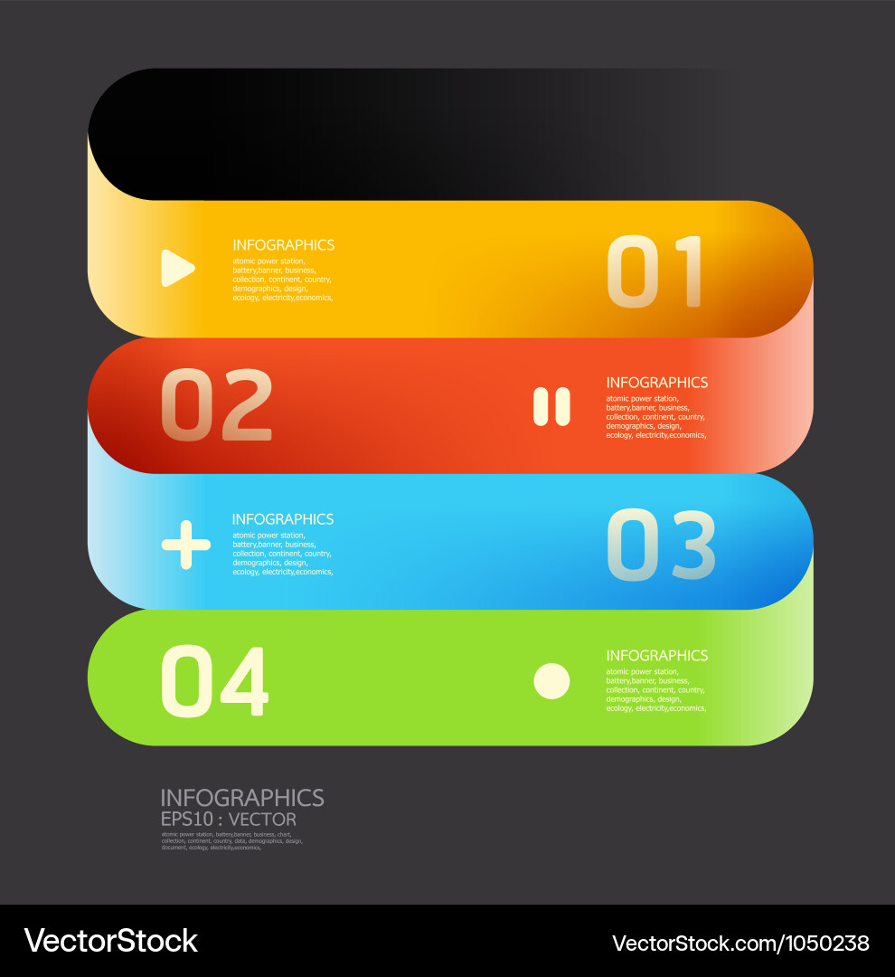 Modern curve color design template vector image