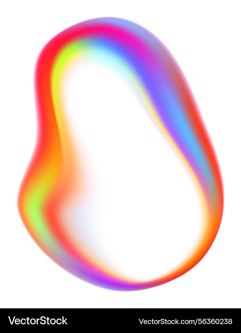 Regenbogen Blob Form Farbverlauf Regenbogen Blob Form Farbverlauf vektorbild