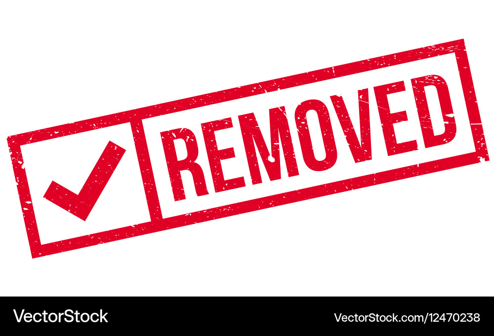 Removed rubber stamp Royalty Free Vector Image