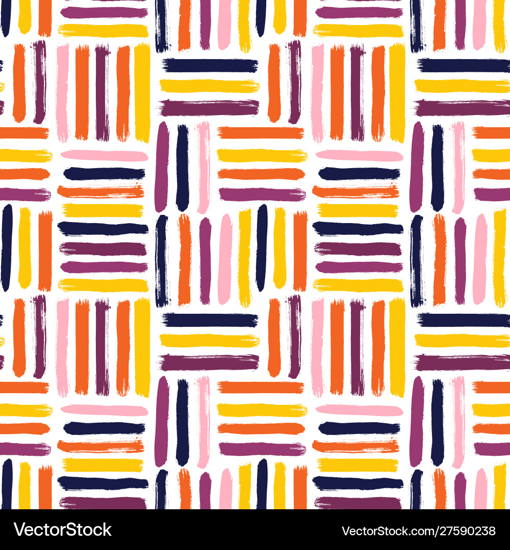 Seamless abstract pattern with brush strokes Seamless abstract pattern with brush strokes vector image