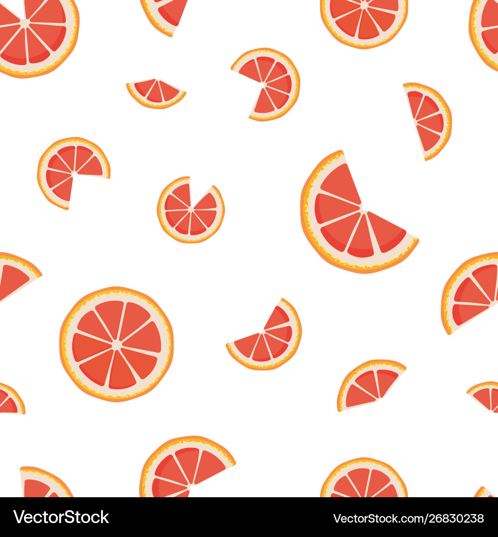 Seamless pattern with grapefruit slices Seamless pattern with grapefruit slices vector image