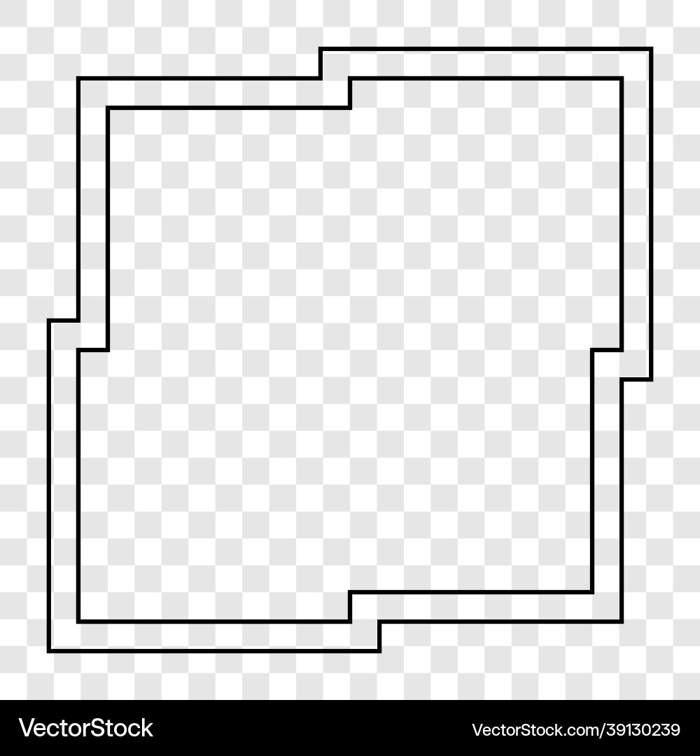 Abstract frame on transparent background Abstract frame on transparent background vector image