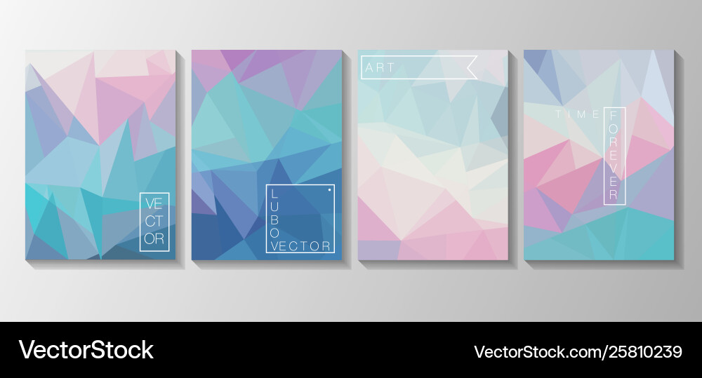 Abstract Triangle Backgrounds Vector Image