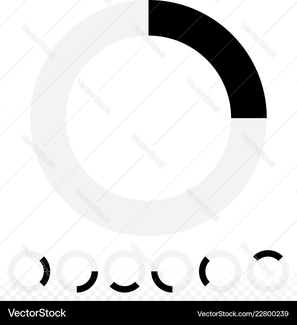 Circular Preloader - Segmented Loading Vektorbild