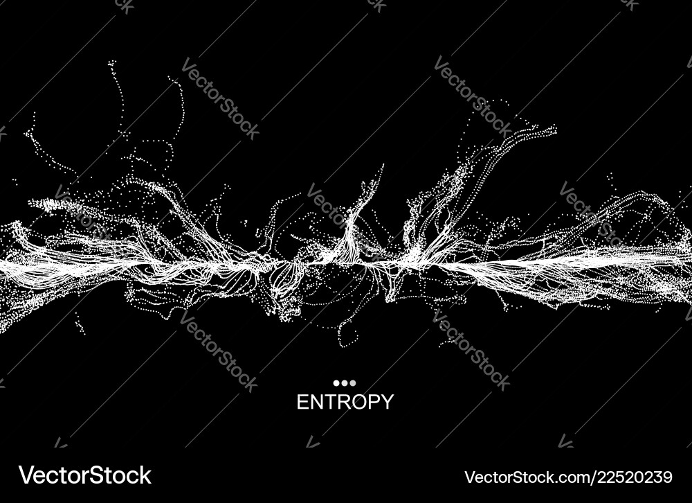 Dynamic Particle Network 3D Vector Image