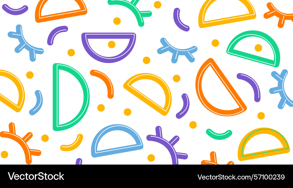 Geometric squiggle and hexagon background Geometric squiggle and hexagon background Vector Image