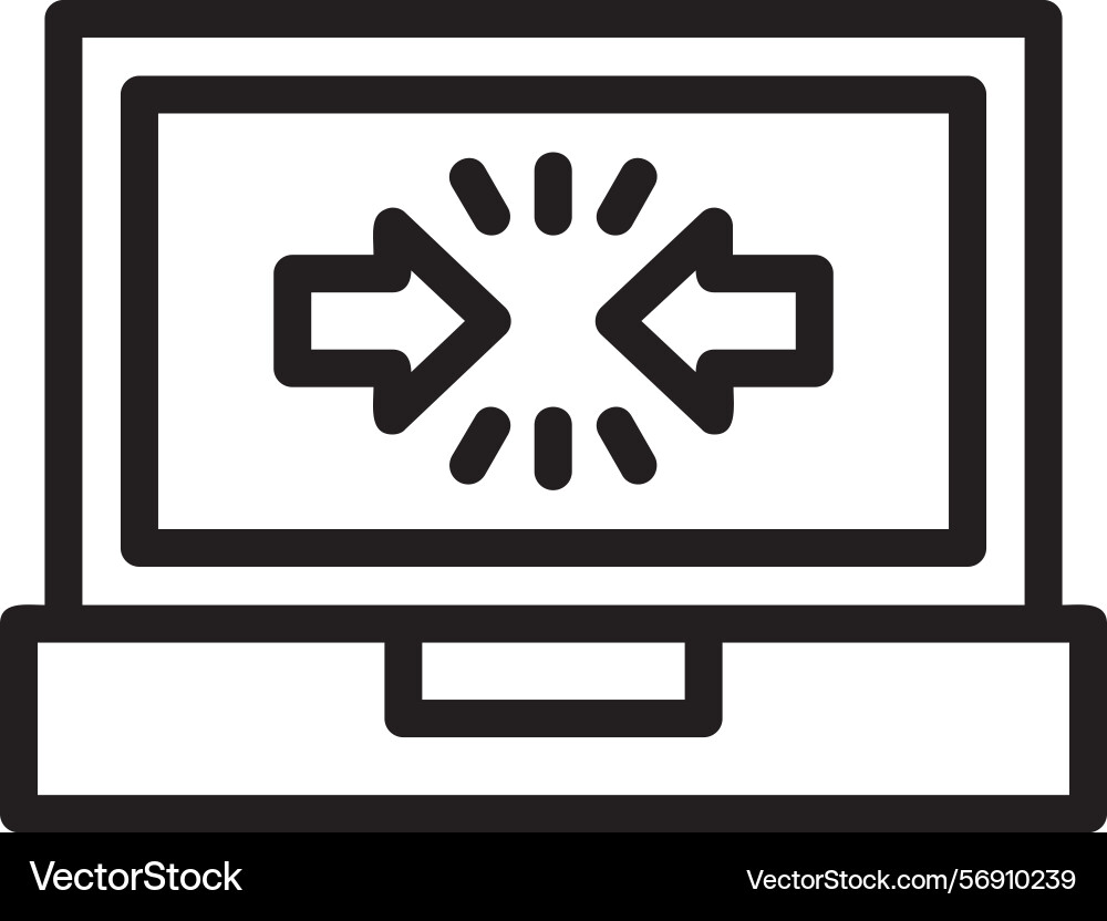 Learn nudge linear style icon design Vector Image
