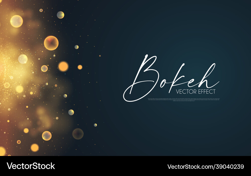 Soft bokeh elegant light effect fluid vector image