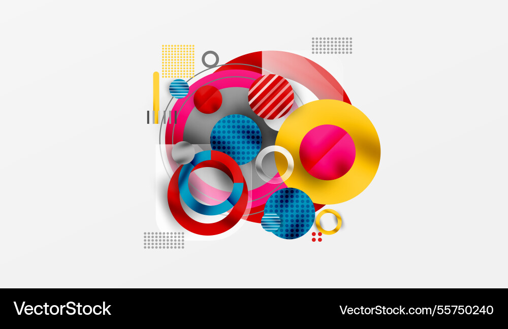 Abstract circle design with overlapping Abstract circle design with overlapping vector image