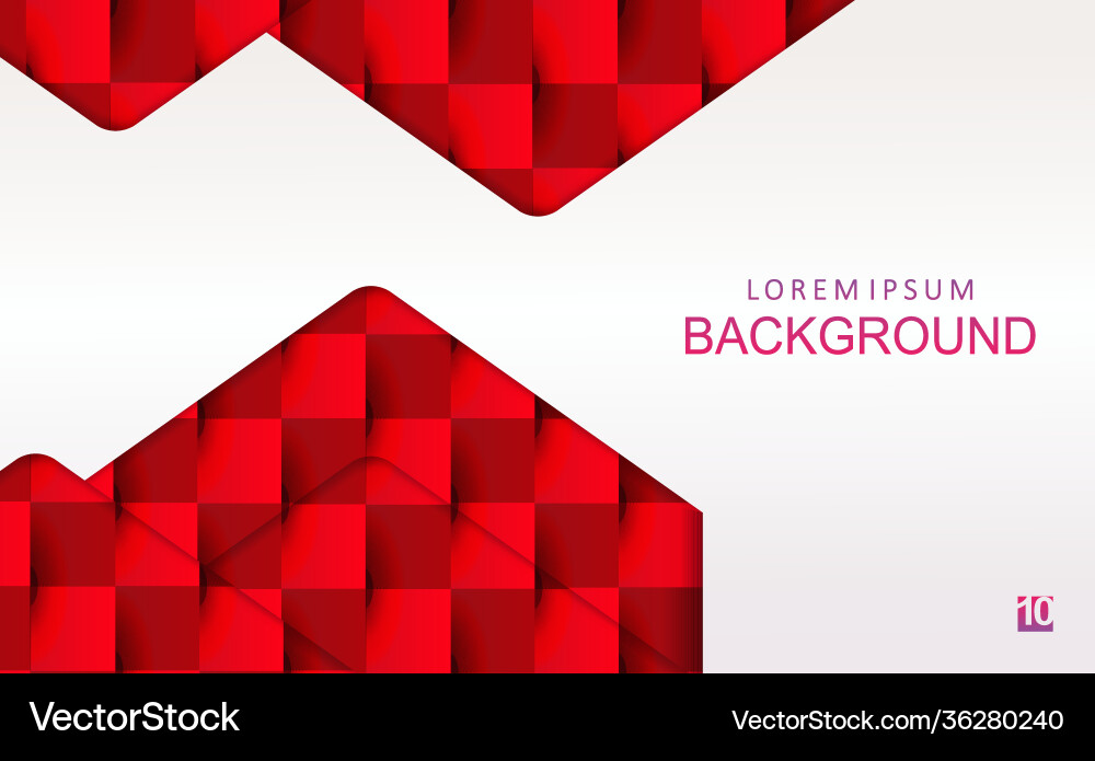 Abstract light design with a gradient red arrows vector image